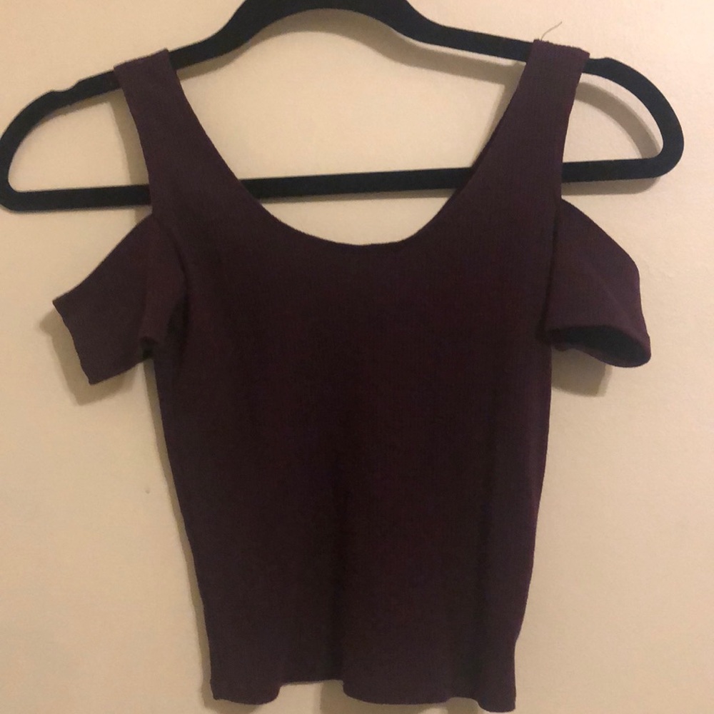 Wine colored crop top